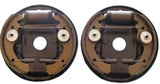 COPPIA PIATTELLI PORTAGANASCE ANTERIORI  COMPLETI E MONTATI FIAT 500 N/D/F/L (CON GANASCE CILINDRETTI+MOLLE GANASCE)