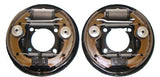 COPPIA PIATTELLI PORTAGANASCE POSTERIORI COMPLETI E MONTATI FIAT 500 N/D/F/L (CON GANASCE+CILINDRETTI+MOLLE GANASCE)