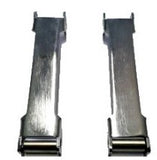 COPPIA STAFFE ALZACOFANO POSTERIORE CROMATE FIAT 500