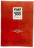 LIBRETTO USO E MANUTENZIONE FIAT 500 N