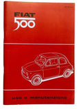 LIBRETTO USO E MANUTENZIONE FIAT 500 F/L FINO AL 1971