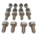 KIT 16 COLONNETTE ALTA QUALITÀ PER FISSAGGIO CERCHIO RUOTA FIAT 500 N D