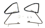 KIT COMPLETO TELAI DEFLETTORI CROMATI(DX+SX) FIAT 500 D F L R GIARDINIERA