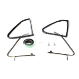 KIT COMPLETO TELAI DEFLETTORI CROMATI(DX+SX) FIAT 500 D F L R GIARDINIERA
