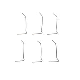 KIT 6 MOLLETTE TIPO A PER FISSAGGIO CORNICE PROIETTORE FIAT 500