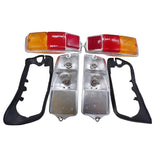 COPPIA FANALI POSTERIORI COMPLETI DISEGNO STARS FIAT 500 F L R