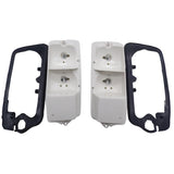 COPPIA PORTALAMPADA BIANCHI CON GUARNIZIONI FIAT 500