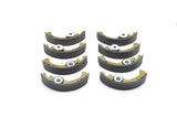 KIT GANASCE FRENO ANTERIORI E POSTERIORI FIAT 500 126 PER TAMBURO DIAMETRO 185MM