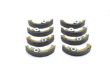 KIT GANASCE FRENO ANTERIORI E POSTERIORI FIAT 500 126 PER TAMBURO DIAMETRO 185MM