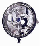 Faro anteriore crystal parabola cromata modello sportivo per fiat 500 F/L/R ds o sn