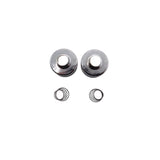 COPPIA COPERCHI CROMATI PER PERNI BRACCI TERGICRISTALLO FIAT 500 N D