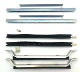 KIT COMPLETO GUIDE PER CRISTALLI SCENDENTI PORTE DESTRA-SINISTRA FIAT 500 F L R