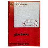 LIBRETTO USO E MANUTENZIONE AUTOBIANCHI 500 GIARDINIERA