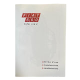 LIBRETTO USO E MANUTENZIONE FIAT 500 F 2° SERIE DOPO IL 1968