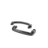 COPPIA MANIGLIE TIRAPORTA INTERNE NERE FIAT 500 F R