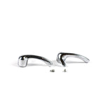 COPPIA MANIGLIE CROMATE PER CHIUSURA TELAIO DEFLETTORE FIAT 500 D F L R GIARDINIERA
