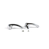 COPPIA MANIGLIE CROMATE PER CHIUSURA TELAIO DEFLETTORE FIAT 500 D F L R GIARDINIERA