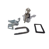 CHIUSURA A PULSANTE CON CHIAVE IN ZAMA CROMATA PER COFANO MOTORE FIAT 500