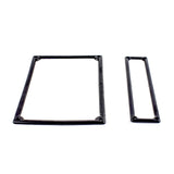 KIT CORNICI TARGA ANTERIORE E POSTERIORE IN PLASTICA NERA FIAT 500 TARGHE FINO ‘75