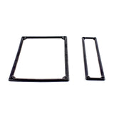 KIT CORNICI TARGA ANTERIORE E POSTERIORE IN PLASTICA NERA FIAT 500 TARGHE FINO ‘75