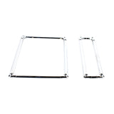 KIT CORNICE TARGA ANTERIORE E POSTERIORE IN ACCIAIO INOX FIAT 500 - ALTA QUALITÀ FINO ‘75