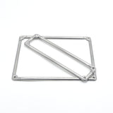 KIT CORNICE TARGA ANTERIORE+POSTERIORE IN ALLUMINIO ALTA QUALITÀ FIAT 500 TARGHE FINO AL 1975