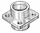 MOZZO RUOTA POSTERIORE DS/SN FIAT 500 F L R NUOVO NUOVA PRODUZIONE