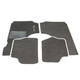 SERIE SOVRA TAPPETI NERI IN MOQUETTE CON BORDO BIANCO FIAT 500 D F L R
