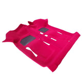 TAPPETO INTERNO PREFORMATO IN MOQUETTE RASA COLORE ROSSO DOPPIO ZERBINO FIAT 500