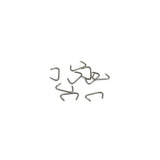 KIT 10 CLIPS METALLICHE PER FISSAGGIO SELLERIA SEDILI POSTERIORI FIAT 500