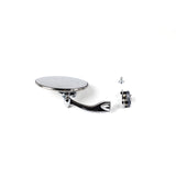 SPECCHIO RETROVISORE CROMATO (TUTTO VETRO) A MORSETTO FIAT 500 F L R