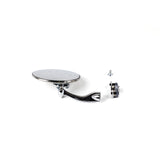SPECCHIO RETROVISORE CROMATO (TUTTO VETRO) A MORSETTO FIAT 500 F L R