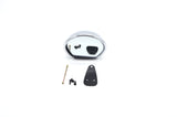 SPECCHIETTO LATERALE IN PLASTICA CROMATA ORIGINALE VITALONI “SEBRING” A VITE FIAT 500