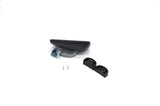 SPECCHIETTO RETROVISORE LATERALE RETTANGOLARE IN PLASTICA NERA FISSAGGIO A MORSETTO FIAT 500