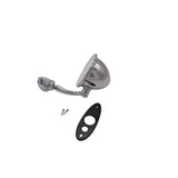 SPECCHIO RETROVISORE A GOCCIA CROMATO CON FISSAGGIO A VITE FIAT 500