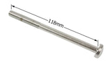 Bullone in acciaio cromato fissaggio paraurti anteriore + posteriore Fiat 500 L