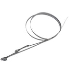 COPPIA FASCETTE CON COPPIGLIA (LUNGHEZZA 800 MM) PER TUBO RISCALDAMENTO FIAT 500