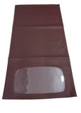 Capote completa di telaio bordeaux conforme all'originale lunga Fiat 500 N D
